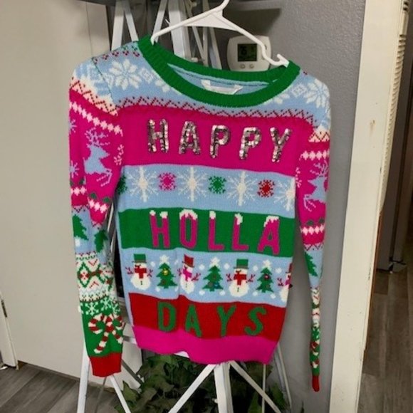 No Boundaries Christmas Sweater Size XS Size 1 - Picture 1 of 2